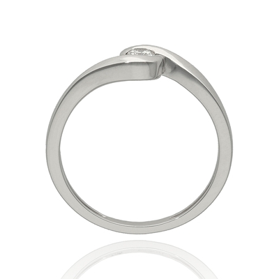 Fehér arany gyűrű 50-es méret (B51530)